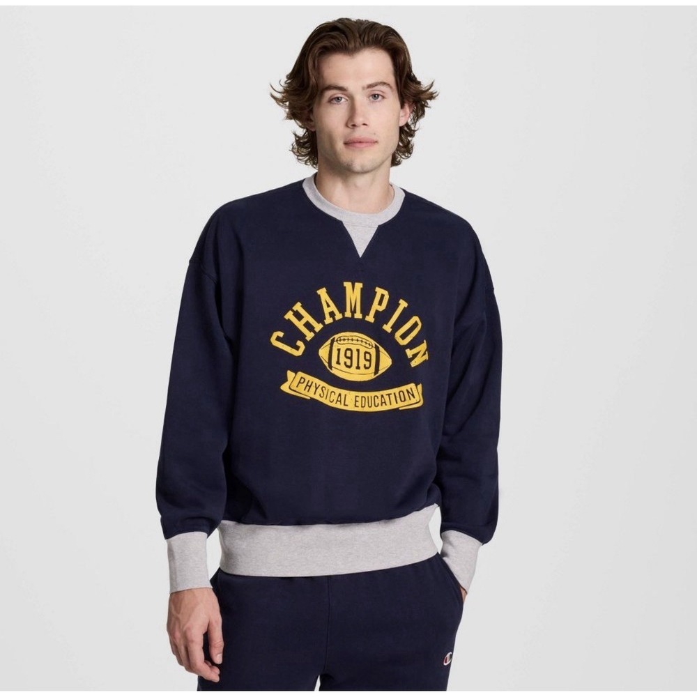 Champion physical education varsity‎ style crewneck sweatshirt small S NWT
